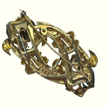 Vintage Sterling Silver Double Clip Brooch by Coro Craft.