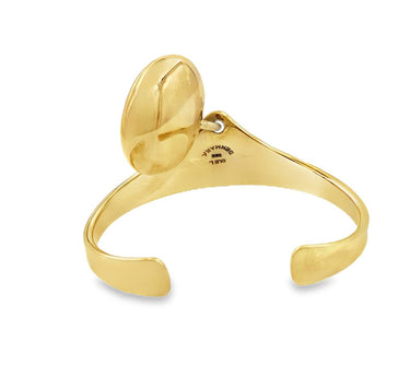 A rare kinetic cuff bracelet designed by Ole Lynggaard.