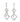 Fine Geometric White Gold Diamond Earrings.