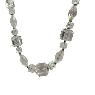 Art Deco sterling silver and rock crystal suite