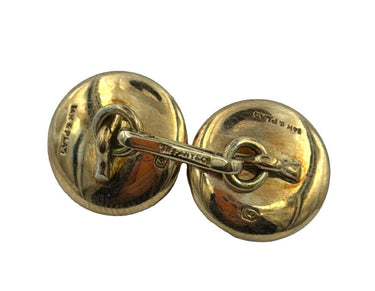 Art Deco 14K Gold Mother‑of‑Pearl Stud Set by Tiffany & Co