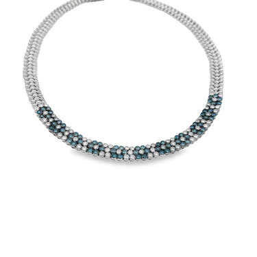 18K White Gold Diamond Necklace