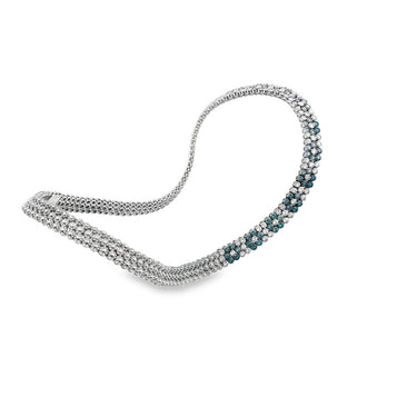 18K White Gold Diamond Necklace