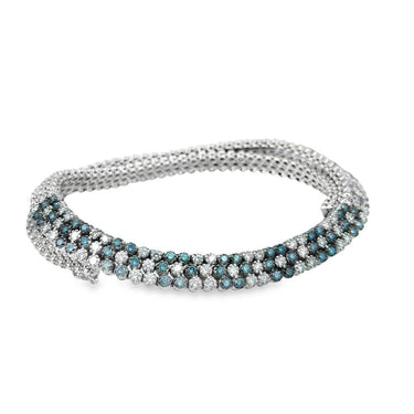 18K White Gold Diamond Necklace