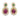 Vintage Van Cleef & Arpels Ruby, Emerald & Diamond Ear Clips