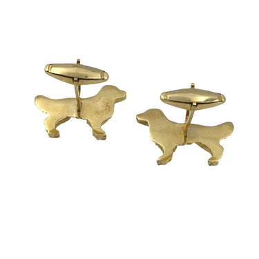 14K Gold Golden Retriever Cufflinks