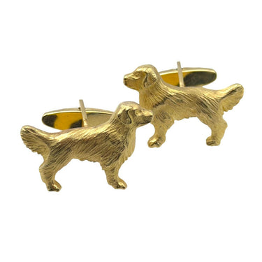 14K Gold Golden Retriever Cufflinks