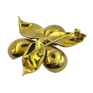 Circa 1960s Tiffany & Co. 18K Gold Dogwood Brooch
