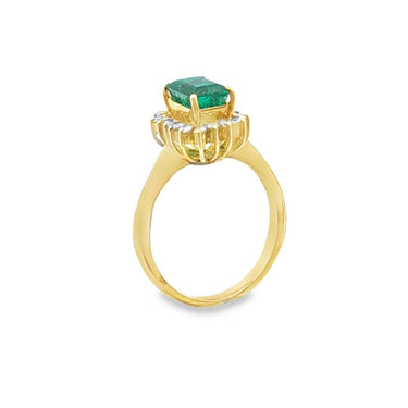 Emerald and Diamond Ring