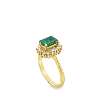 Emerald and Diamond Ring