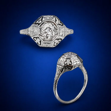 Art Deco Diamond Solitaire Ring