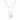 18K White Gold Diamond Heart Necklace