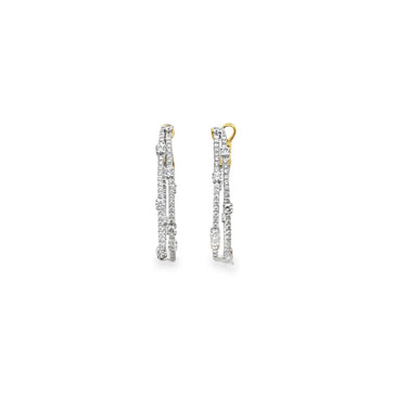 Diamond Hoop Earrings