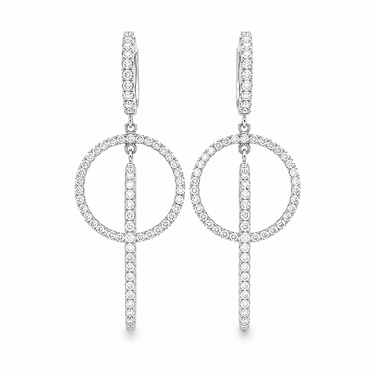 Diamond Hoop Earrings