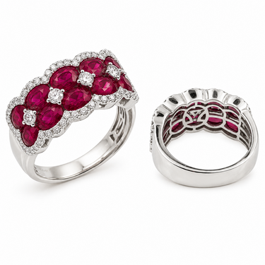 Le Vian Rubelite and Diamond Band