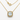 Diamond and Aquamarine Pendant Necklace