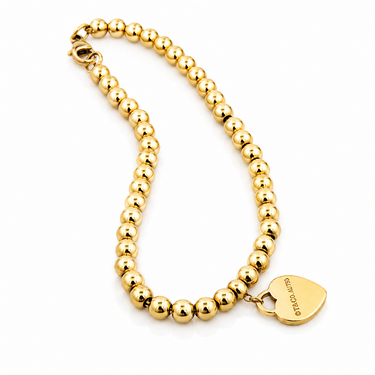 Bead Bracelet with Heart Tag, Tiffany & Co