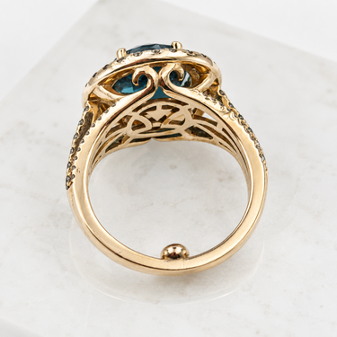 London Blue Topaz and Fancy‑Color Diamond Ring, Le Vian.
