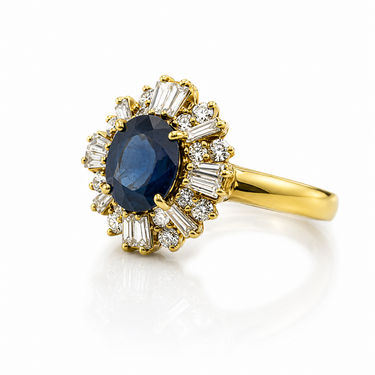 Sapphire and Diamond Ring   Centering