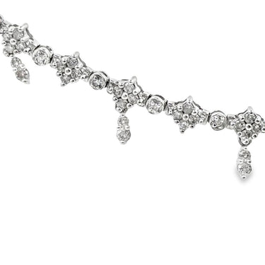 14K White Gold and Diamond Bracelet