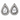 Pair of Silver‑Topped 14K Gold Diamond Earrings