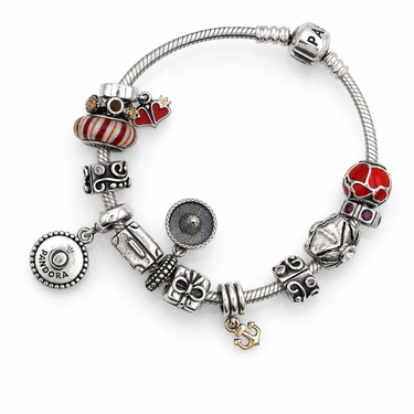 Pair of Pandora Silver Charm Bracelets