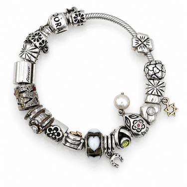 Pair of Pandora Silver Charm Bracelets