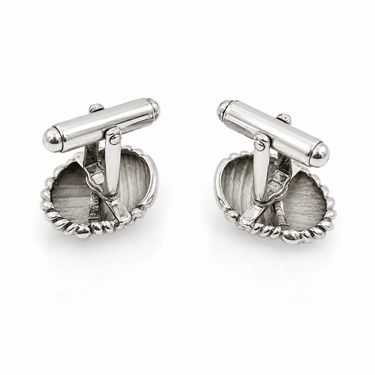 Tiffany & Co., Silver “Rope‑Knot” Cufflinks