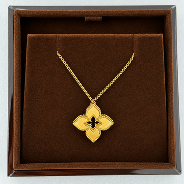 Roberto Coin 18K Yellow Gold Venetian Princess Diamond Pendant Necklace