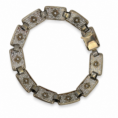 14K WHITE GOLD ART DECO BRACELET