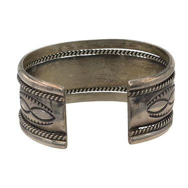 Native American Sterling Silver Cuff Bracelet by Tahe