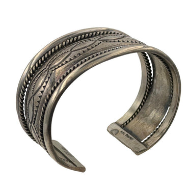 Native American Sterling Silver Cuff Bracelet by Tahe