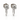 14K White Gold Diamond Earrings .