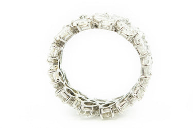 Estate Platinum and Diamond Double Row Eternity Ring 8.00cts