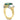 Estate Yellow Gold Emerald and Diamond Ring