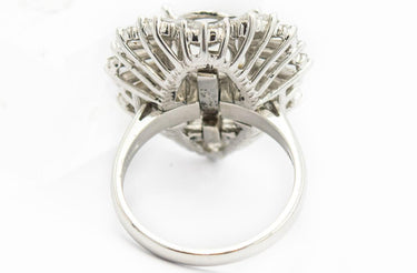 Estate Platinum and Diamond Semi Mount Ring