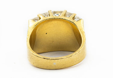 Estate Yellow Gold Channel Set Diamond Ring by Nova