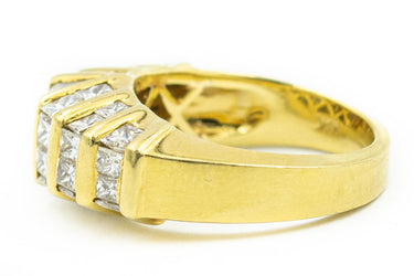 Estate Yellow Gold and Quadrillion Diamond Ring