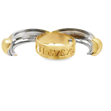 Estate Gold Secret "I Love You" Ring