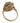 Estate Rose Gold and Ocean Blue Topaz Ring By LeVian