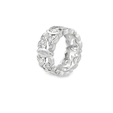 Estate Vintage Platinum and Diamond Eternity Ring