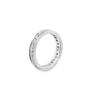 Platinum Diamond Eternity Band .