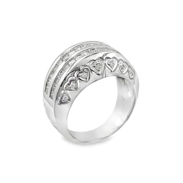 18K White Gold Diamond Fashion Band