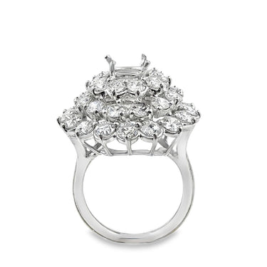Vintage Platinum Diamond Semi-Mount