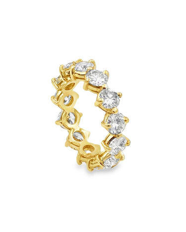 Vintage 18K Diamond Eternity Band.