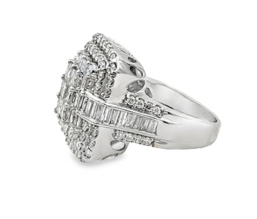14K White Gold Diamond Ring