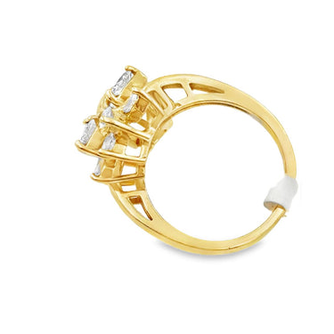 Vintage 14K Yellow Gold Diamond Fashion Ring