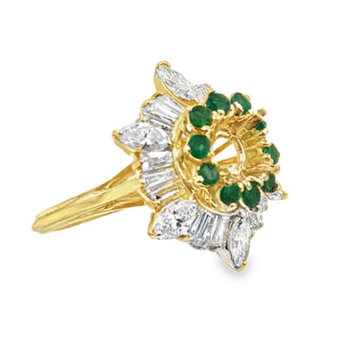 Vintage 18K Yellow Gold Diamond Semi Mount