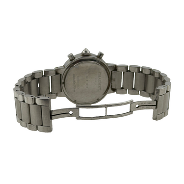 Chaumet Paris Stainless Steel Chronograph, Black Dial, Serial 22 C 1917.